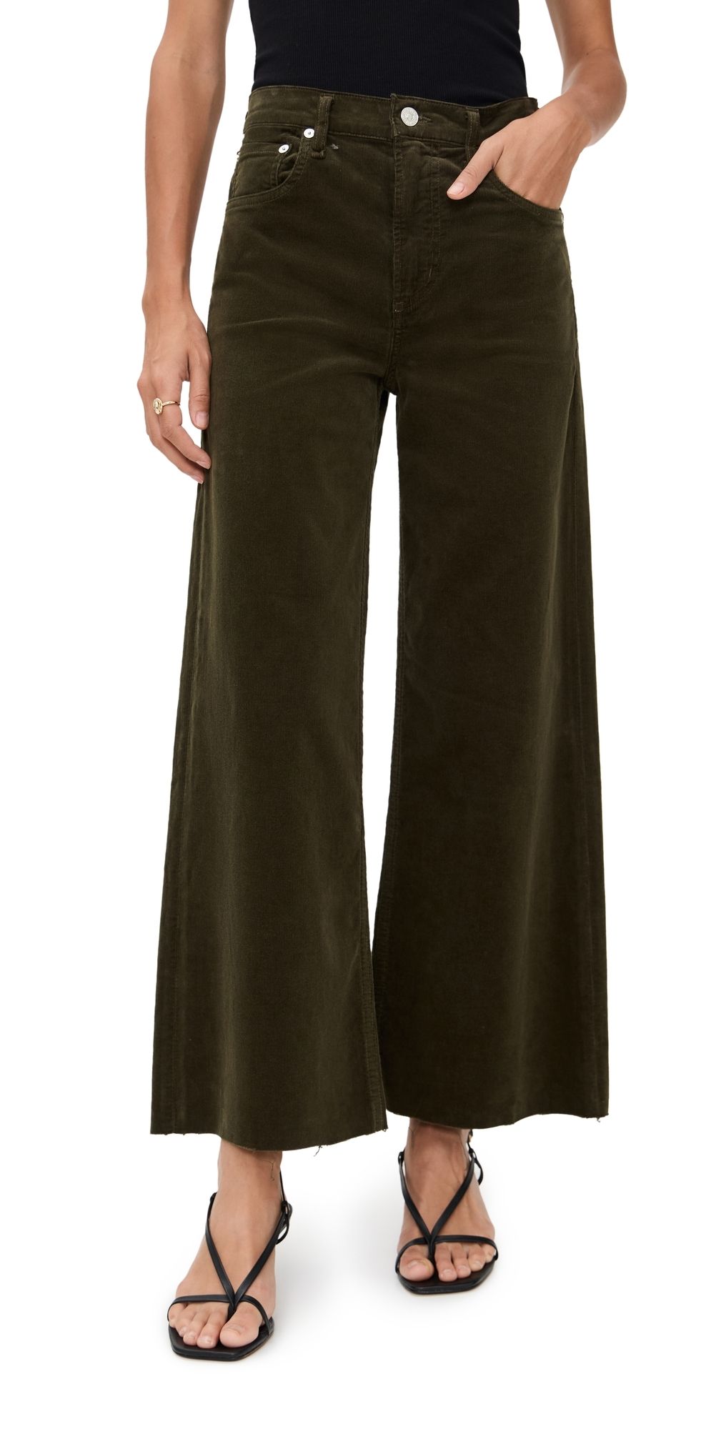 Citizens of Humanity Lyra Wide Leg Corduroy Crop Pants Costes 23