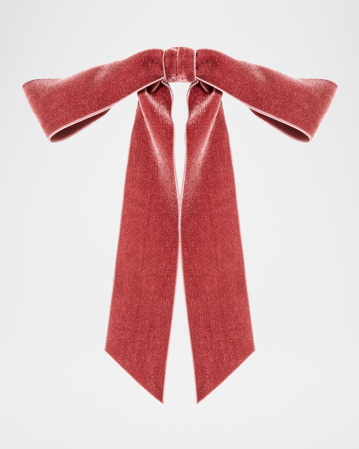 Adley Velvet Bow Barrette