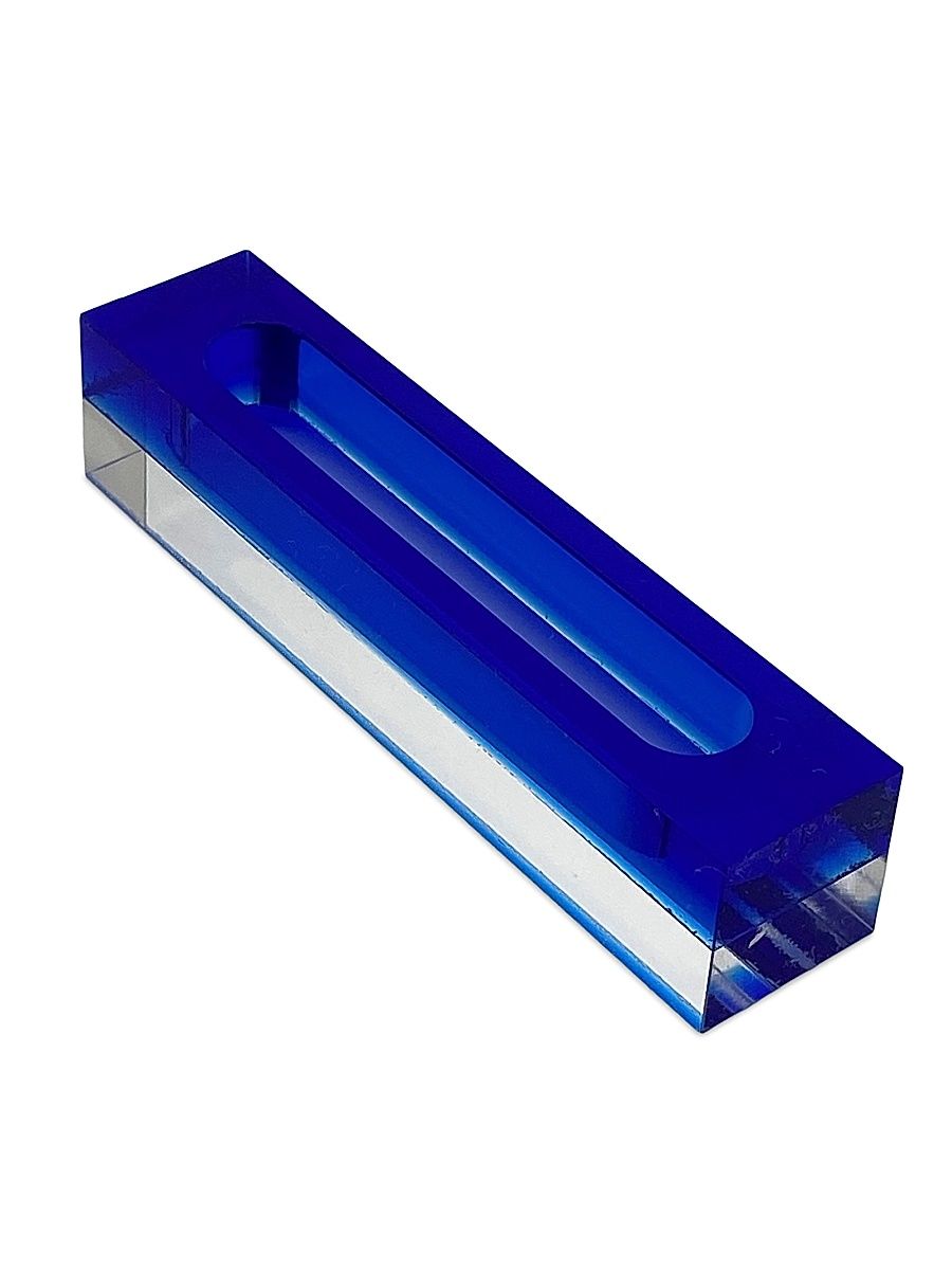 Lucite Mezuzah - Smoke