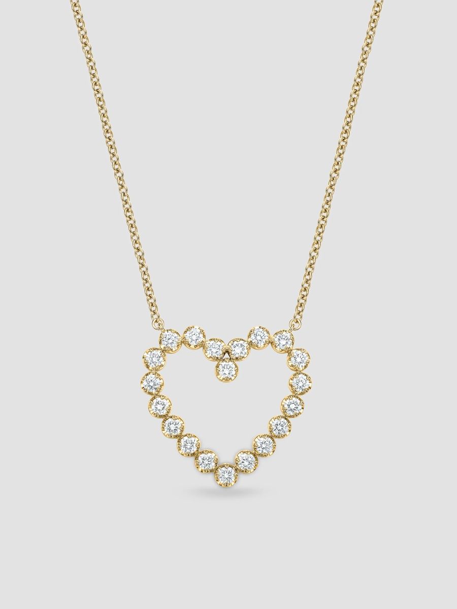 Women's Essentials 18K Yellow Gold & 0.39-0.46 TCW Diamond Heart Pendant Necklace - Yellow Gold