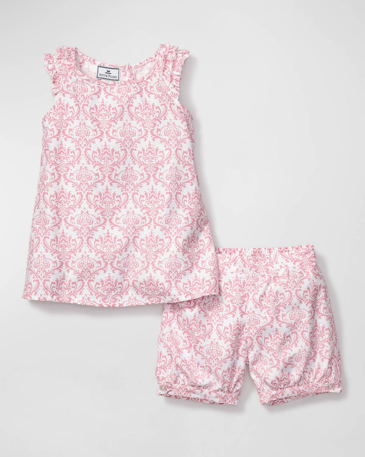 Girl & apos;s Amelie 2-Piece Rose Petal Short Set, Size 6M-14