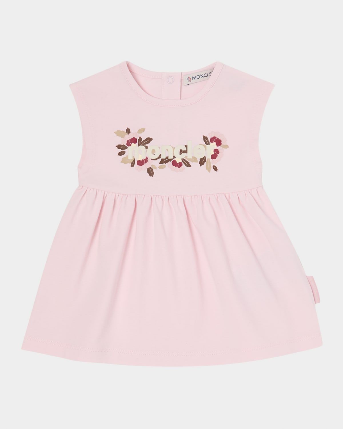 Girl & apos;s Floral Logo Sleeveless Cotton Jersey Dress, Size 6M-3