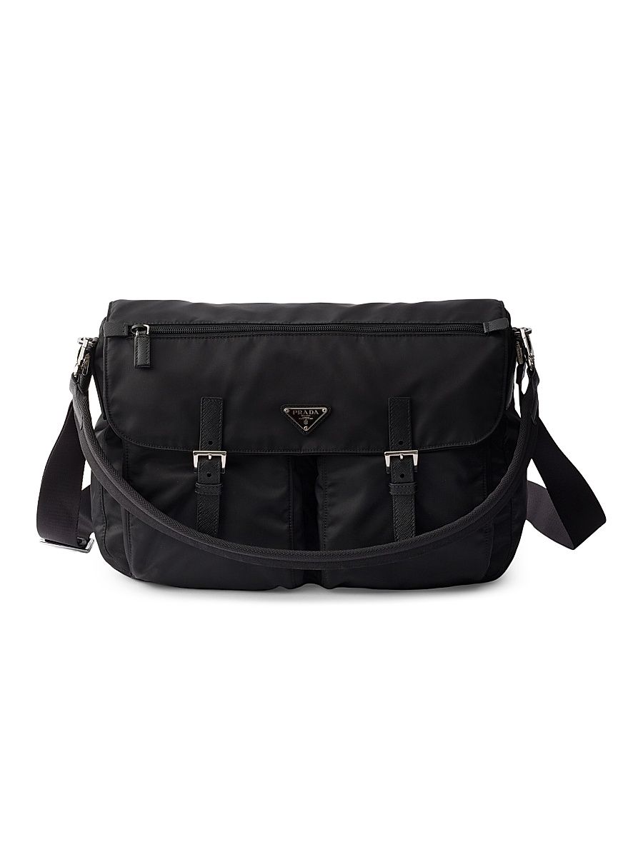 Men's Re-Nylon Shoulder Bag - Black