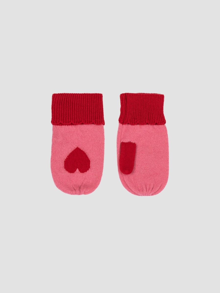 Konges Slojd Girl's Baby Girl's, Little Girl's & Girl's Collette Knit Mittens - Pink - Size 12 Months