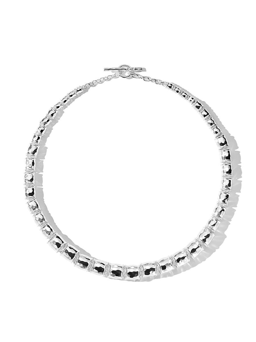 Women's Classico Sterling Silver Barrel Bead Necklace - Classico