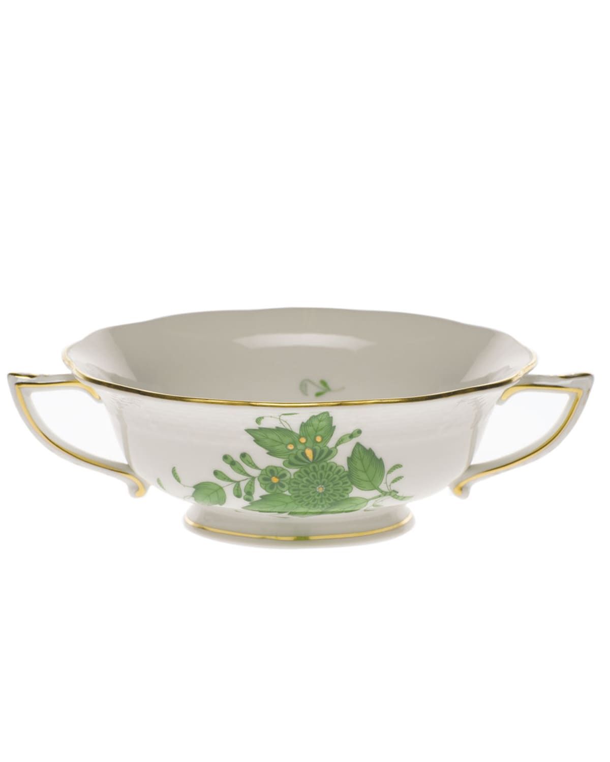 Chinese Bouquet Green Cream Soup Cup