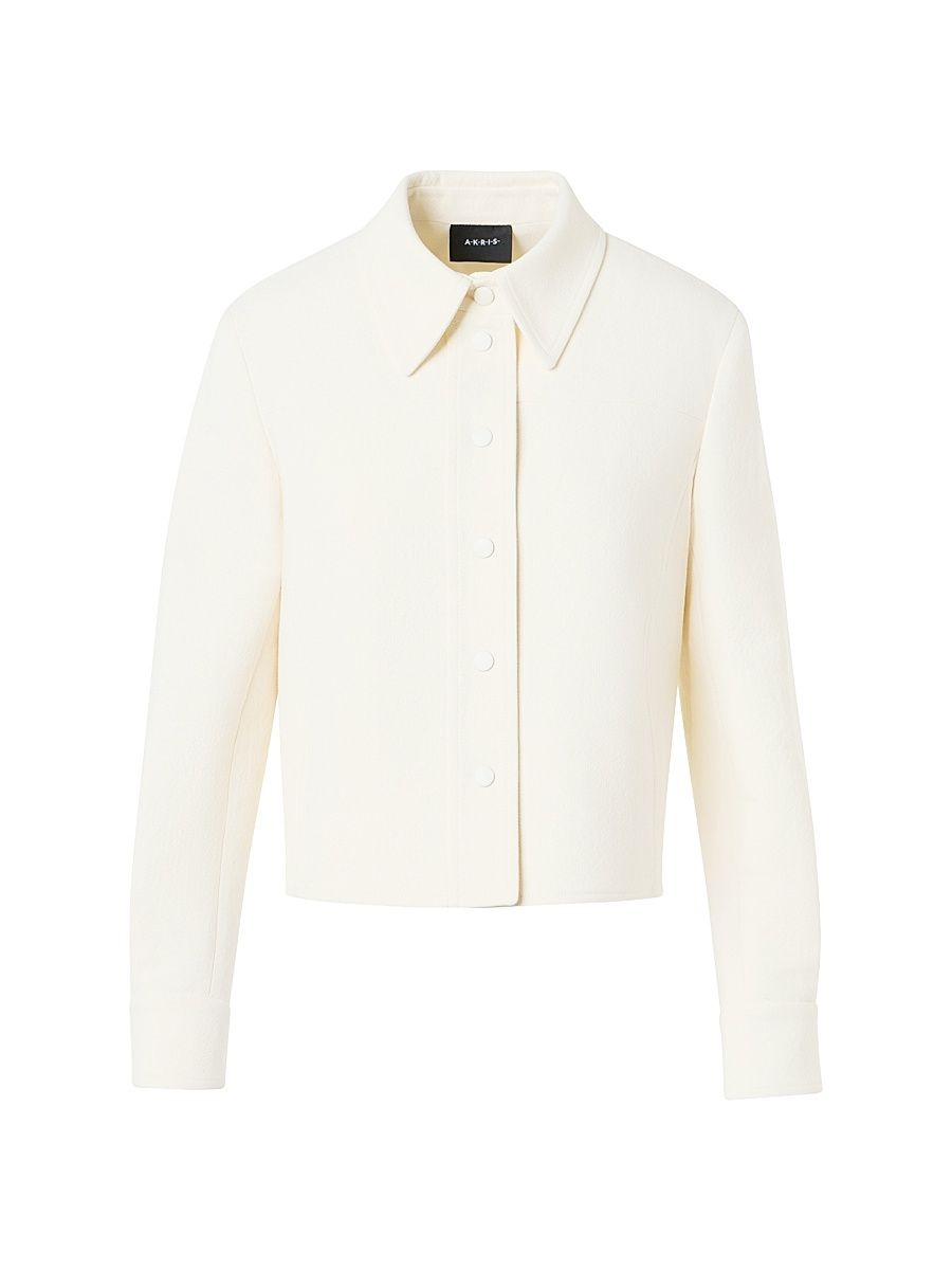 Women's Talitha Cotton Shirt Jacket - Ecru - Size 14