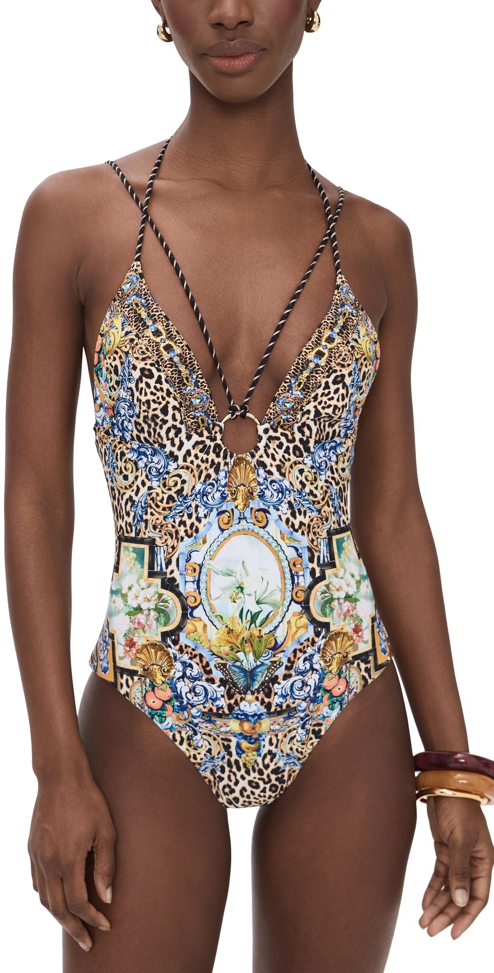 Camilla Multi Strap Halter One Piece Sevillian Style L