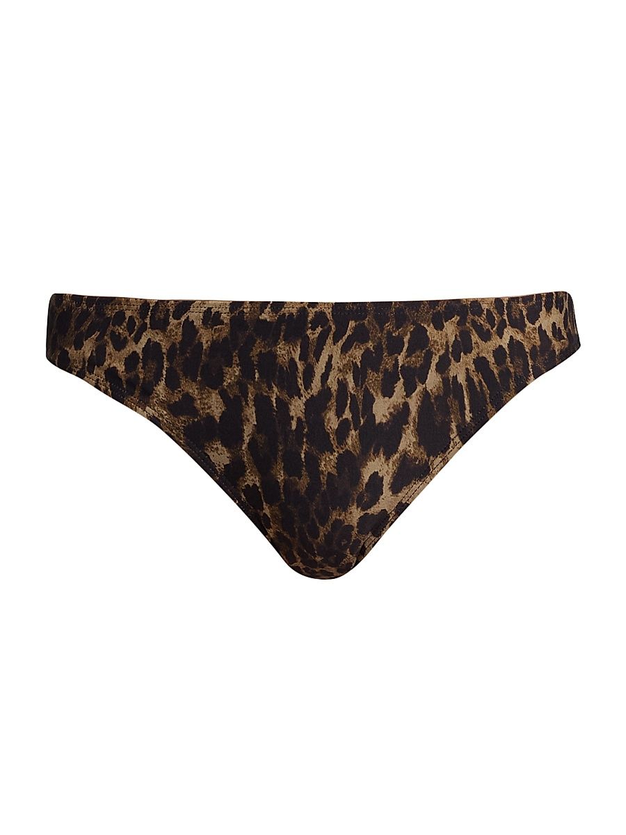 Women's Vintage Leopard Bikini Bottom - Vintage Leopard Print - Size XL