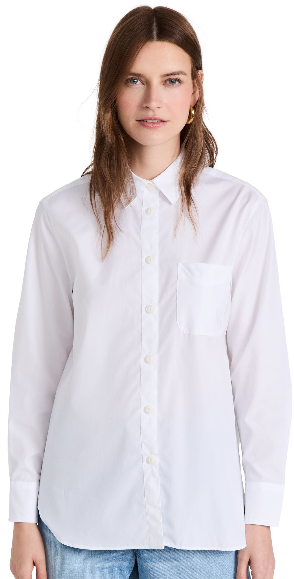 rag & bone ICON Maxine Button Down Shirt White S