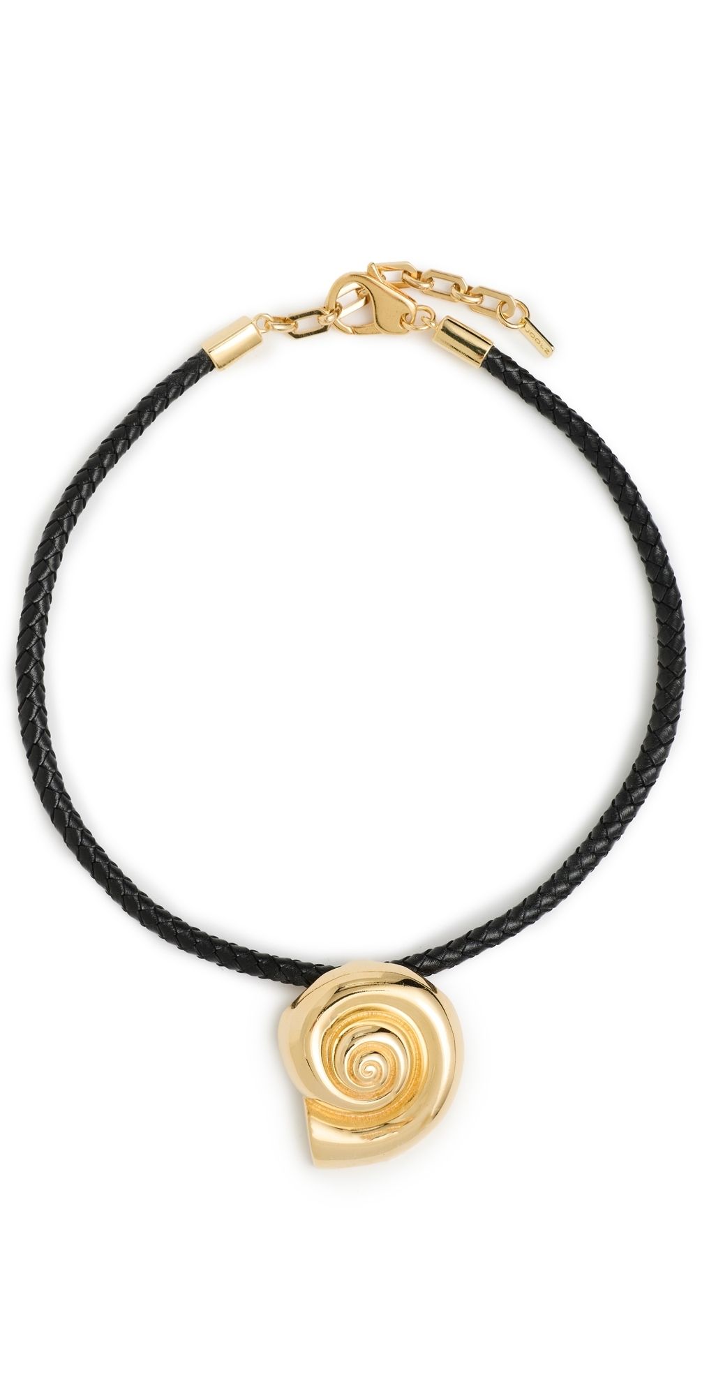 Martha Calvo Nautilus Necklace Black/Gold One Size