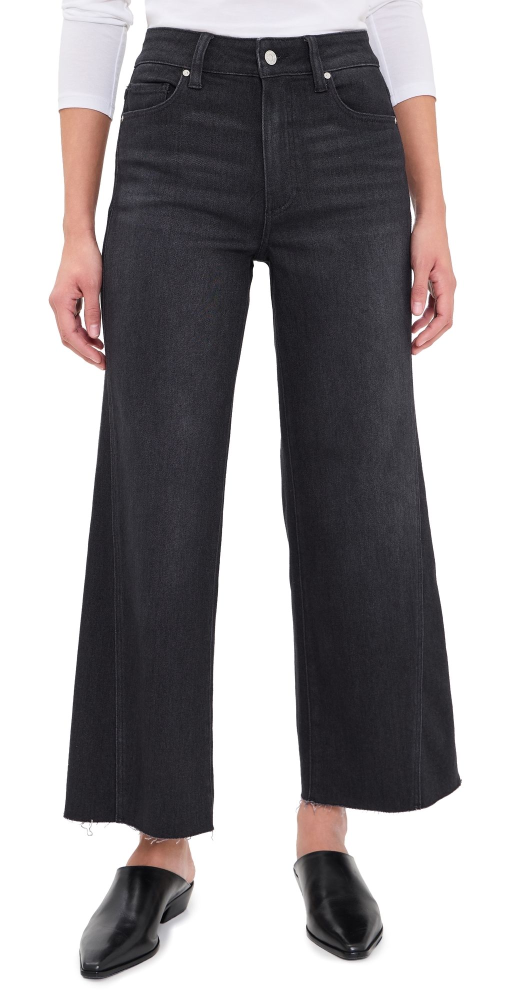 PAIGE Anessa Twisted Jeans Ink Black 33
