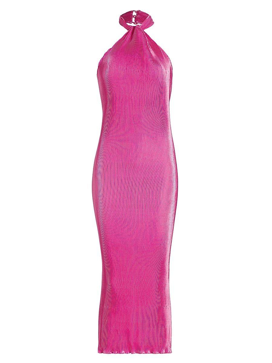 Women's Turlington Satin Midi-Dress - Flamingo - Size 8