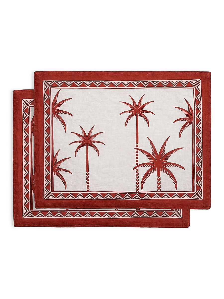 Placemat Set of 2 - Date Palms