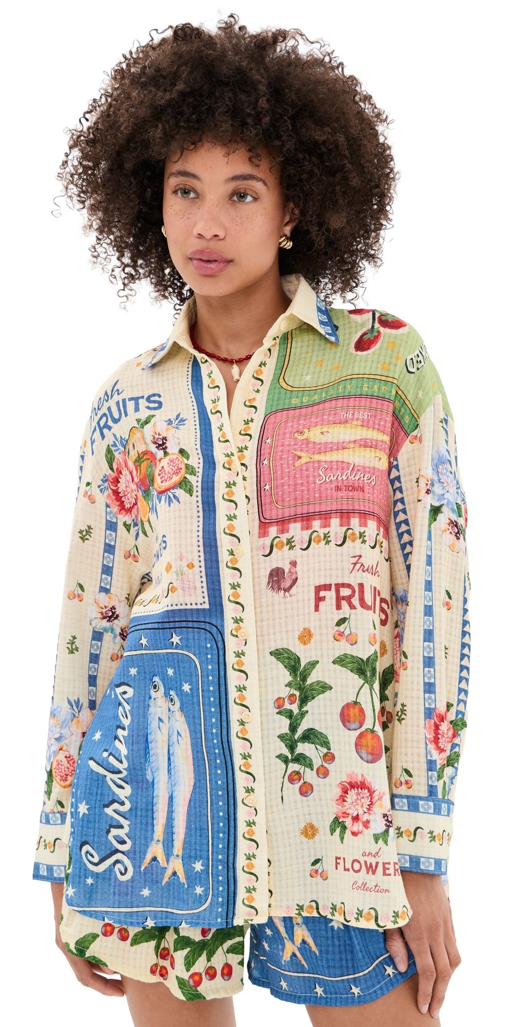 Agua Bendita Anastasia Basket Shirt Multicolor M/L