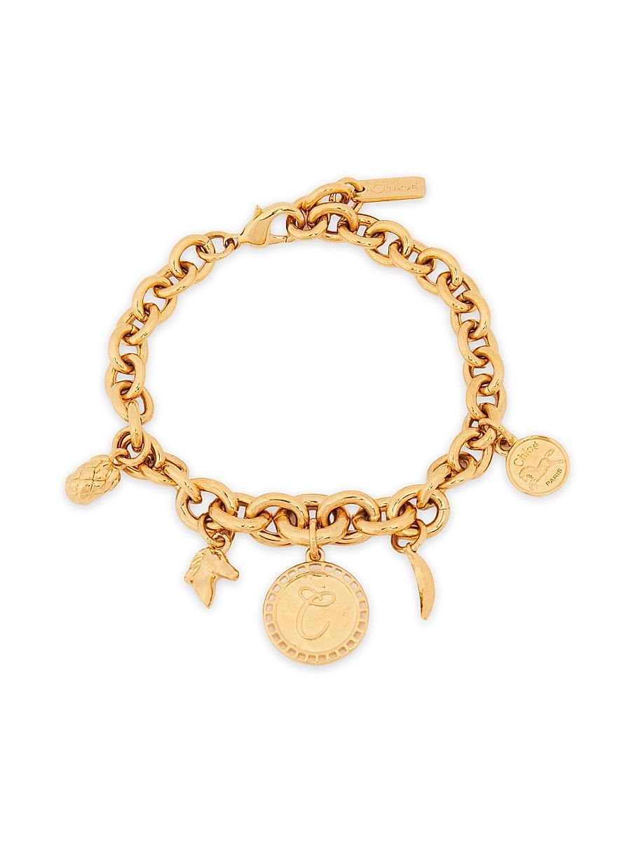 Women's Charms Goldtone Bracelet - Vintage Gold