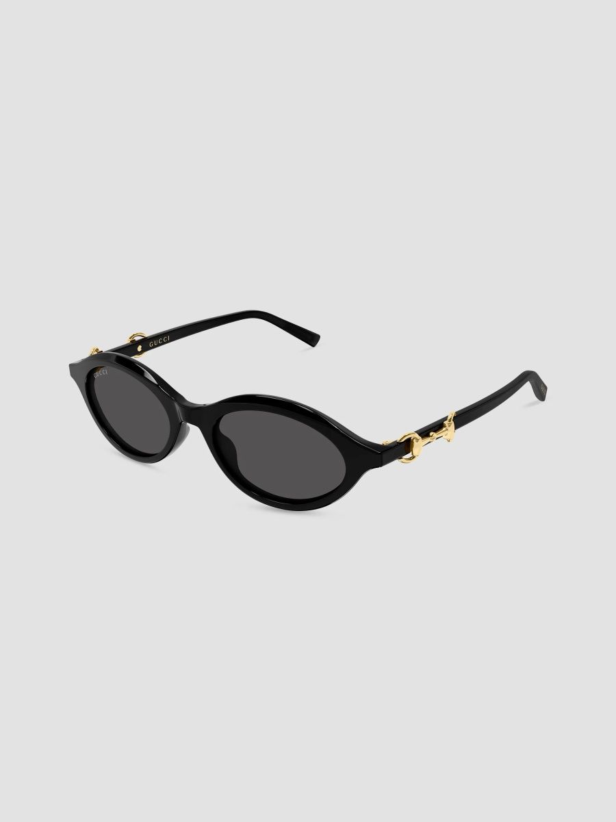 Gucci Women's Horsebit 51MM Oval Sunglasses - Black
