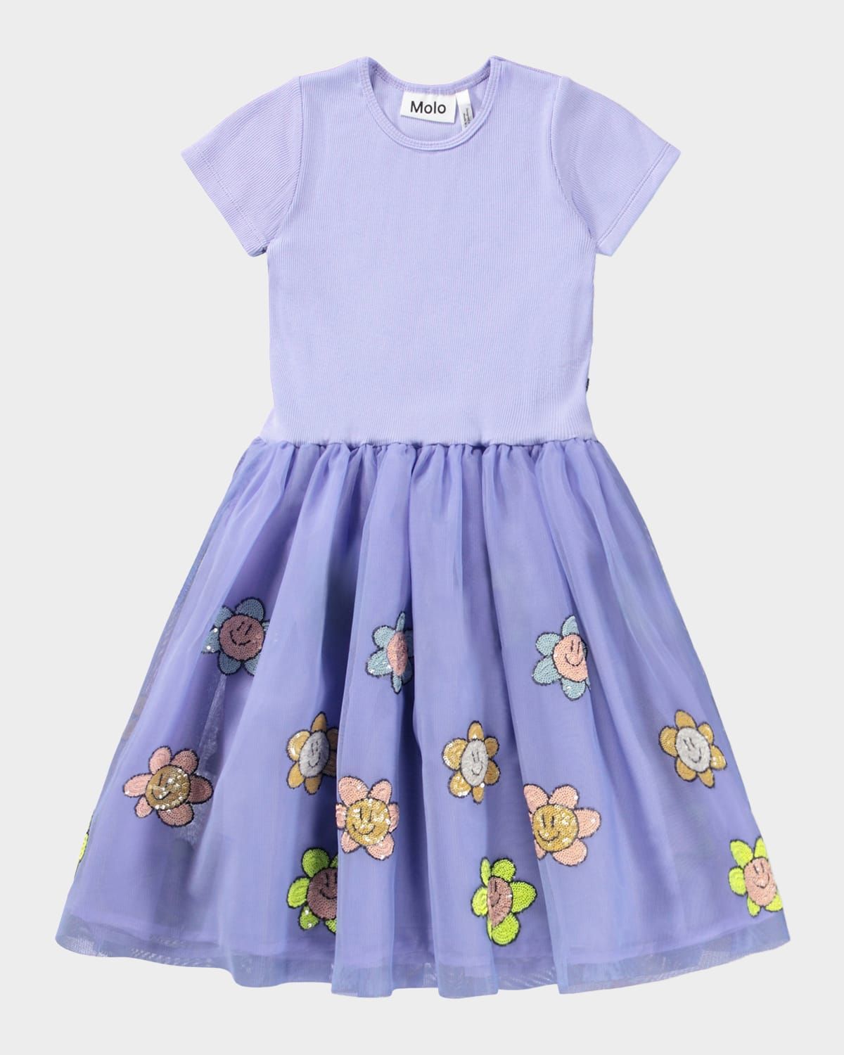 Girl & apos;s Cyrusila Short-Sleeved Sequin Dress, Size 7-14