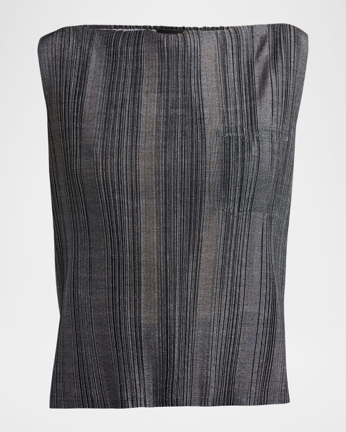 Plisse Jersey Sleeveless Top