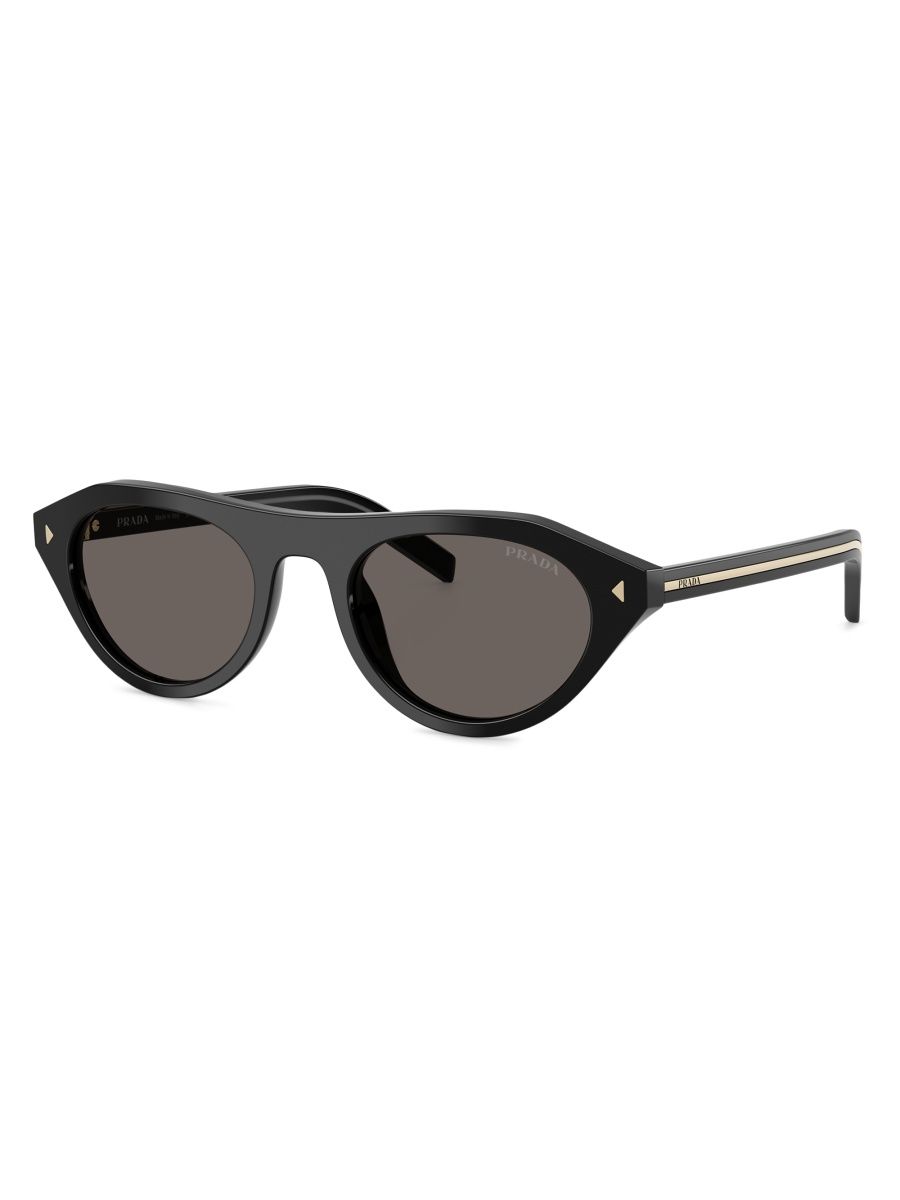Prada Women's 52MM Round Sunglasses - Black