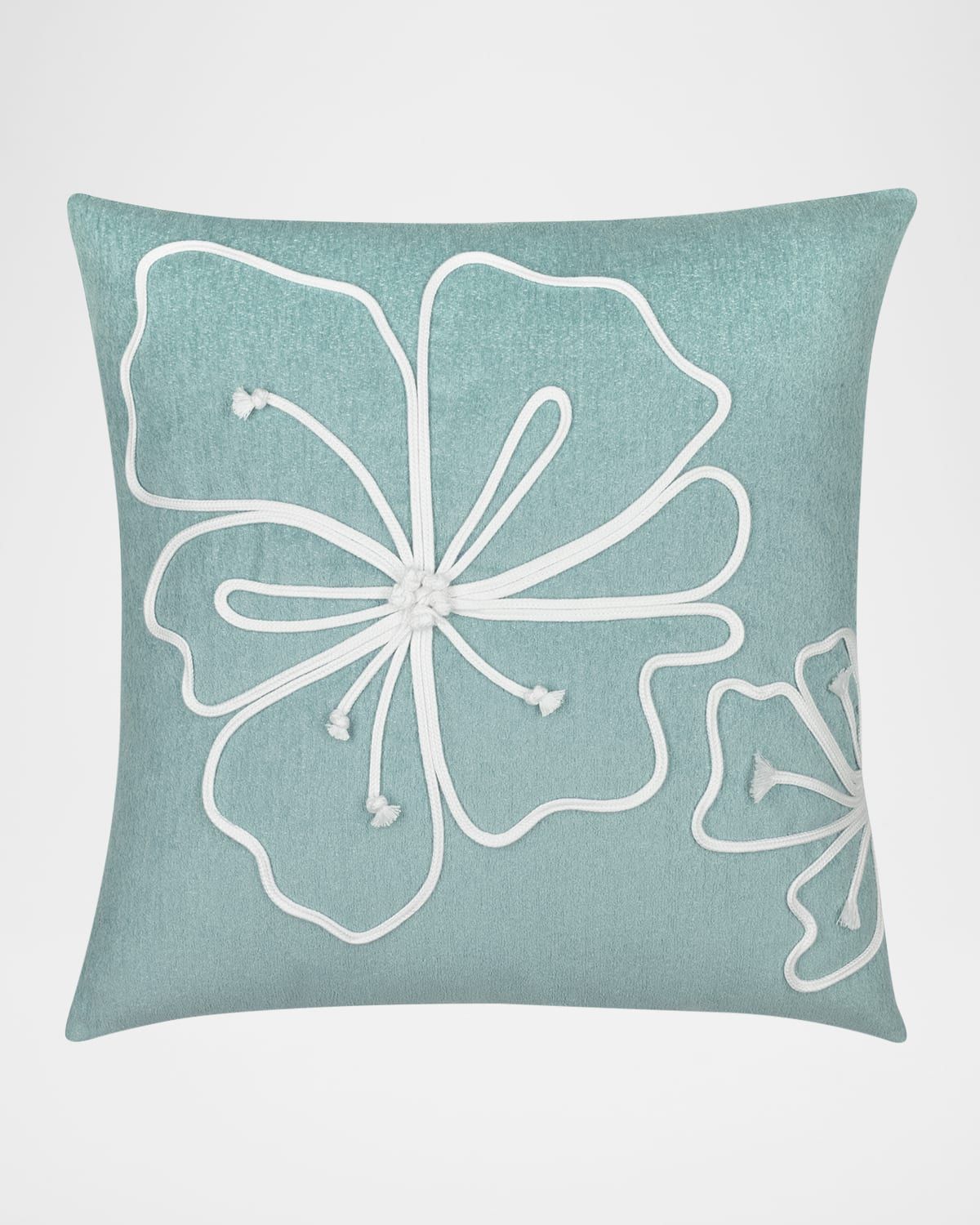 Hibiscus Indoor/Outdoor Pillow, 22" Square