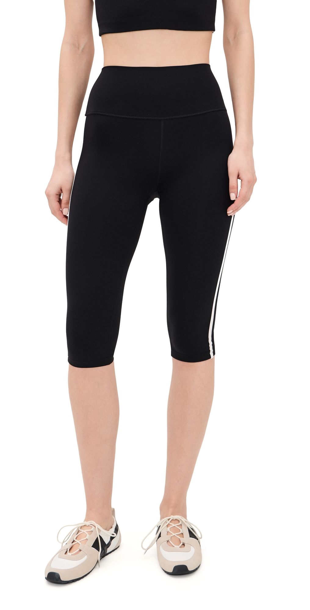 Splits59 Ella High Waist Airweight Capris Black/White M