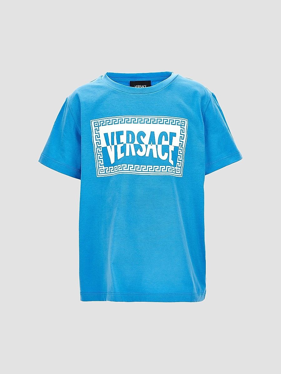 Versace Boy's Little Girl's & Girl's Logo Jersey T-Shirt - Blue - Size 8