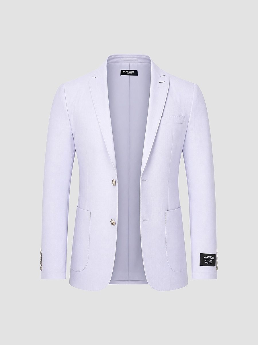 Men's Uncostructed Marthyr Blazer - White - Size Small