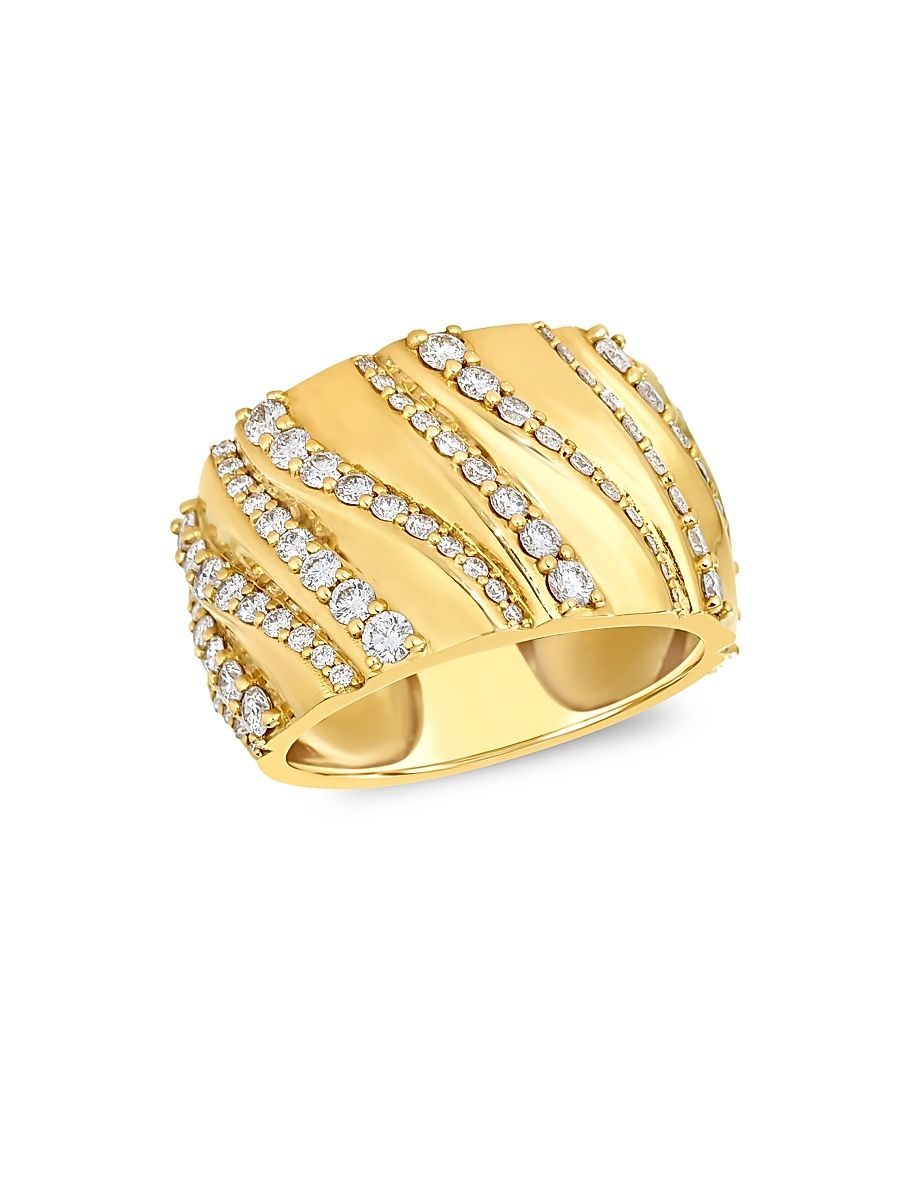 Women's Dunas 18K Yellow Gold & 1.25 TCW Diamond Ring - Yellow Gold - Size 7