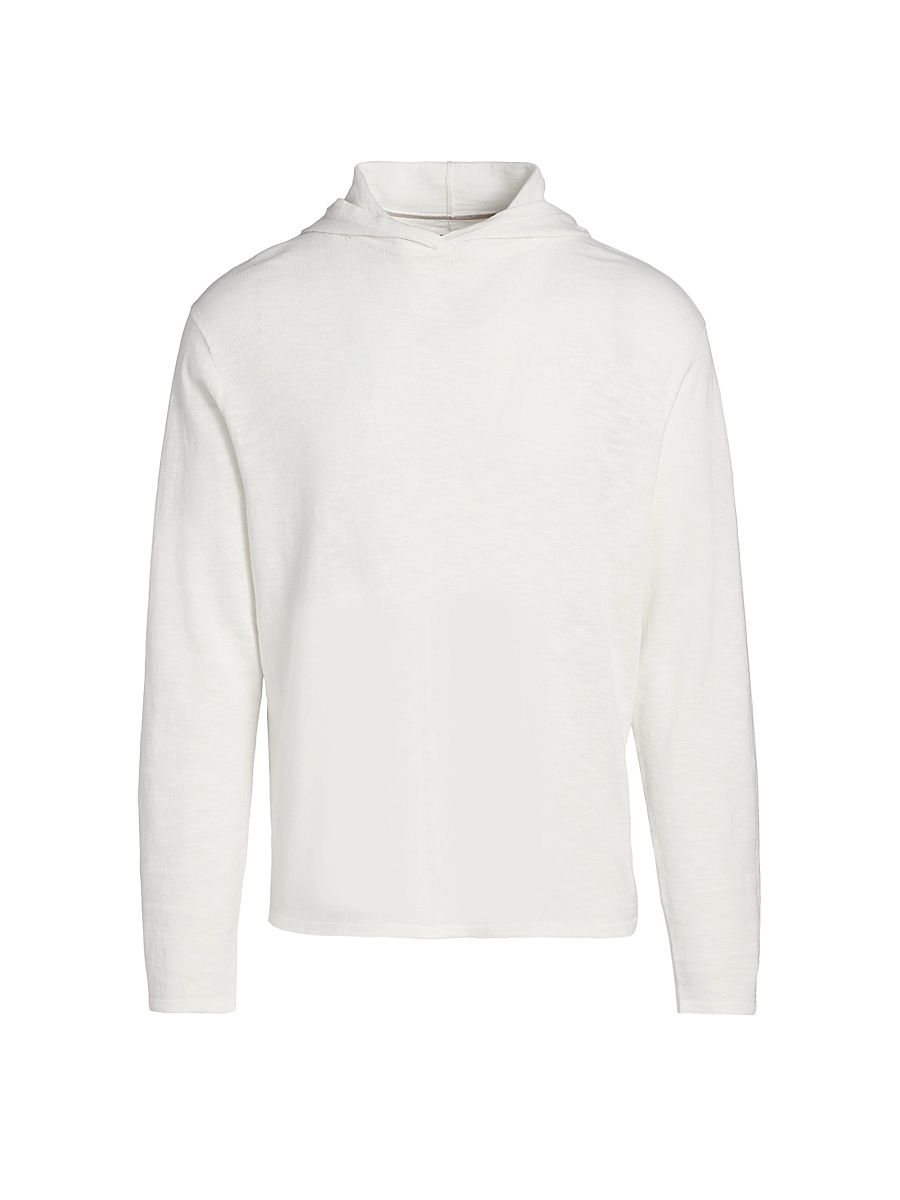 Men's Cotton-Linen Classic Hoodie - Chalk - Size XL