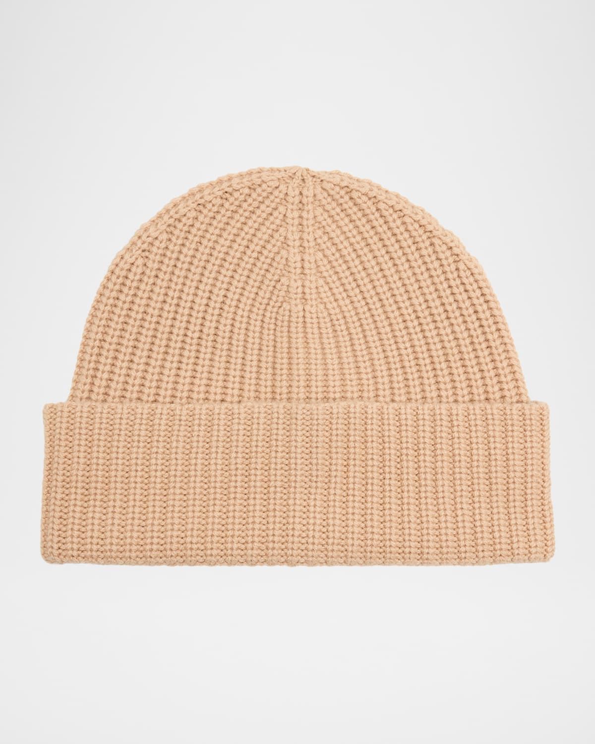 Men & apos;s Cashmere Wide Rib Beanie Hat