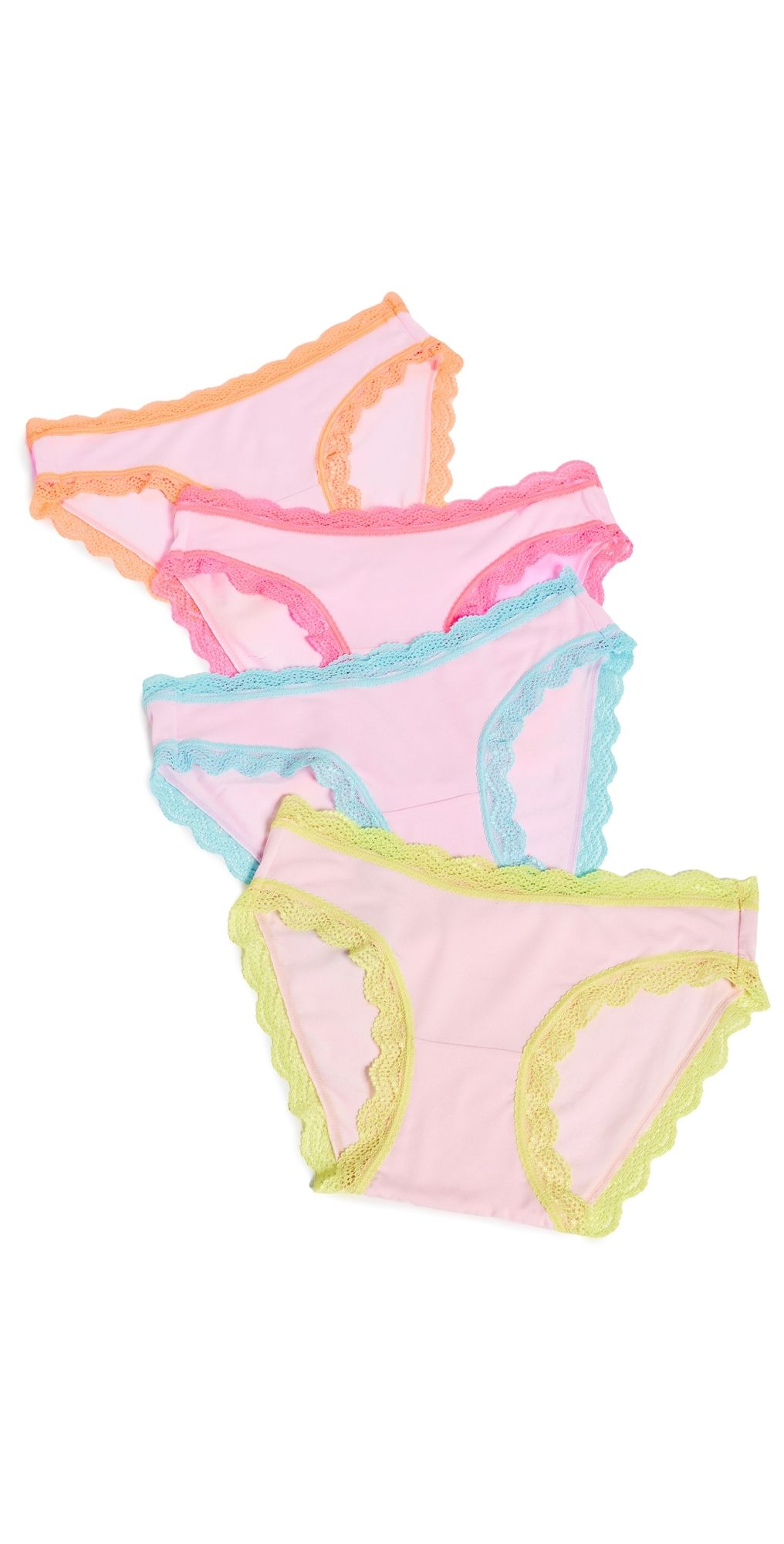 Stripe & Stare Original Knicker Panties Four Pack Neon Kiss XS