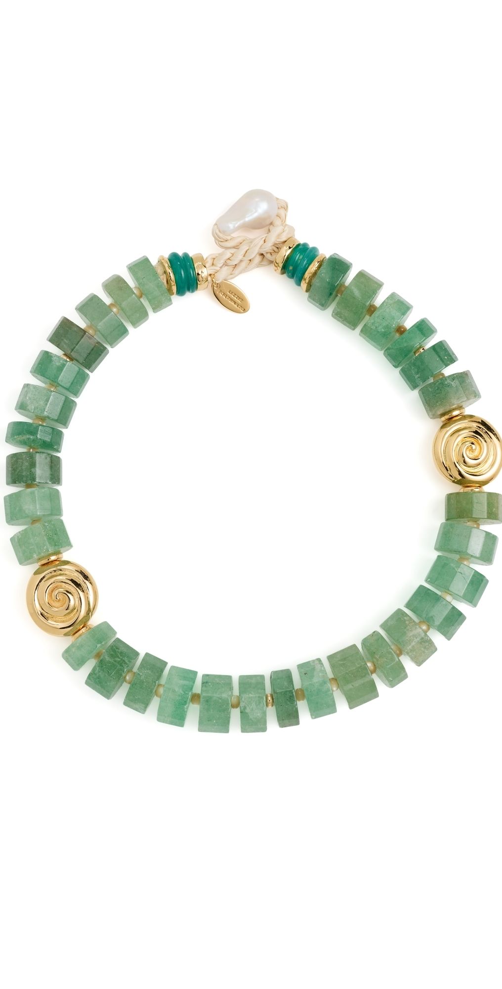 Lizzie Fortunato Nautilus Collar Necklace Green One Size
