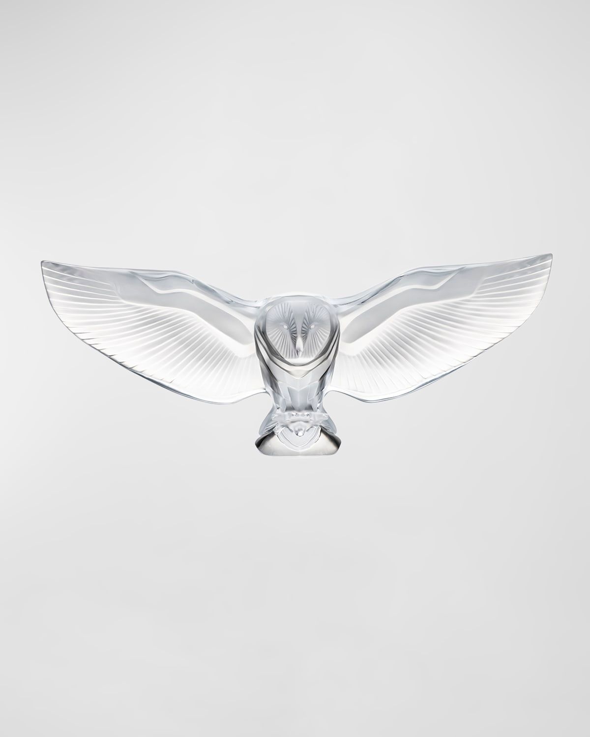 Barn Owl Sculpture, Clear