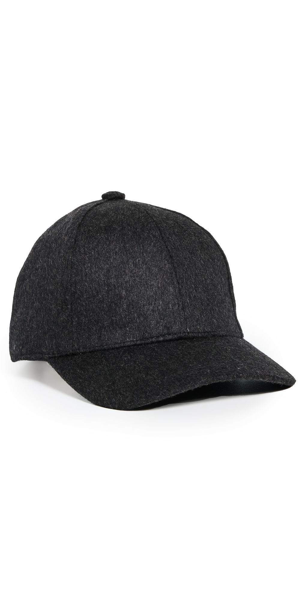 Vince Cashmere Baseball Cap H. Charcoal S/M