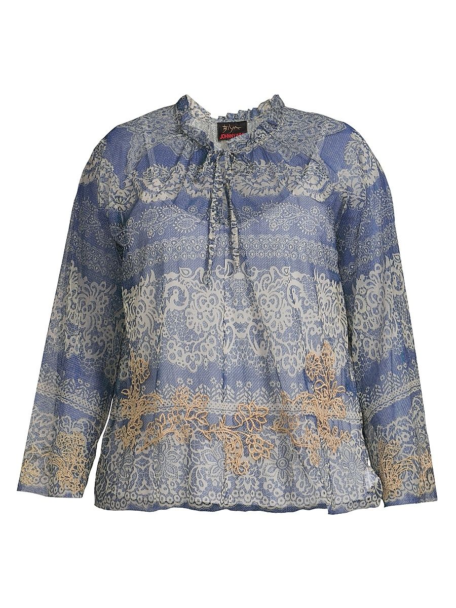 Women's Plus Mazzy Peasant Blouse - Size 26