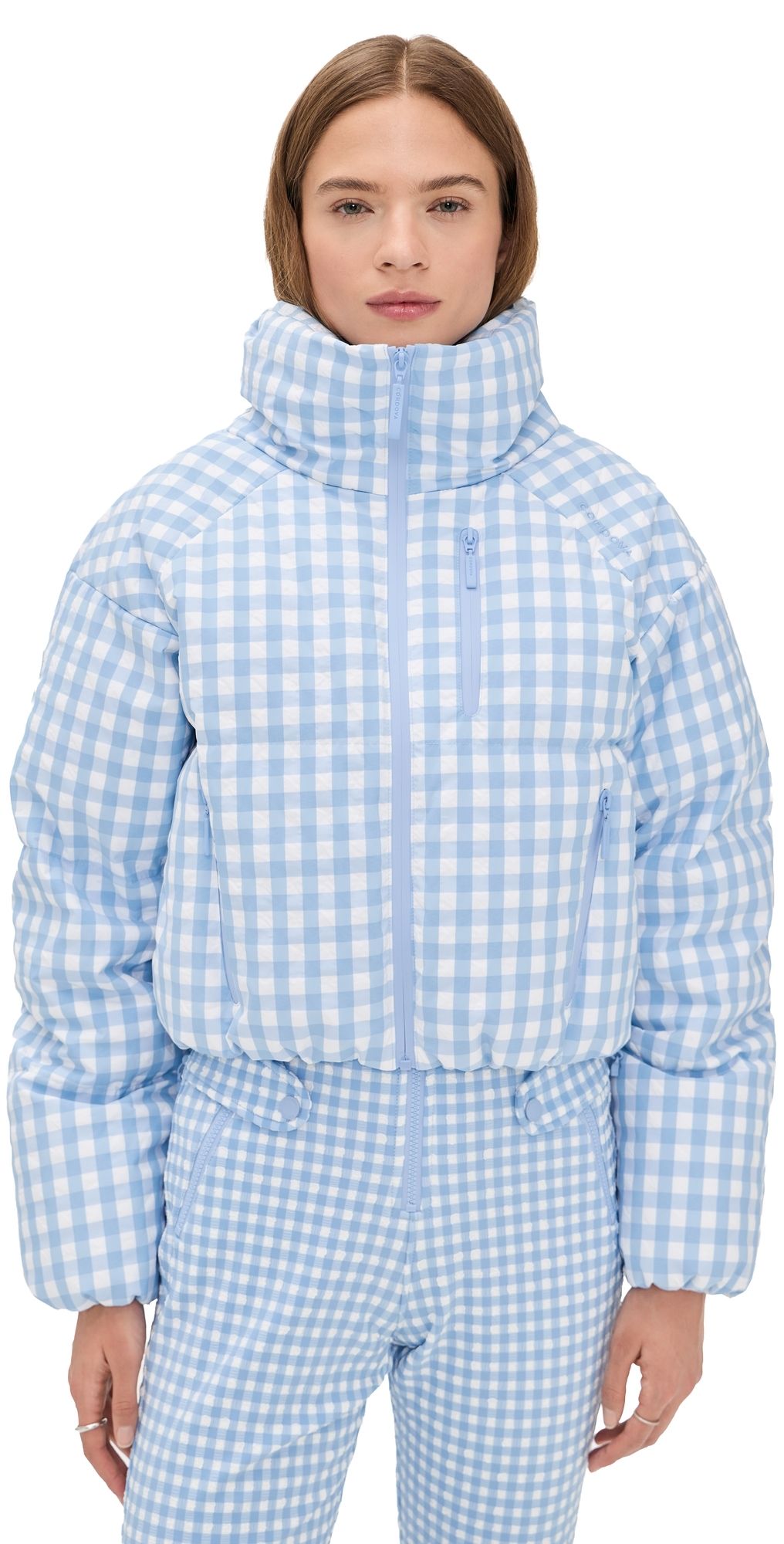 Cordova Cortina Ski Jacket Cerulean Gingham S