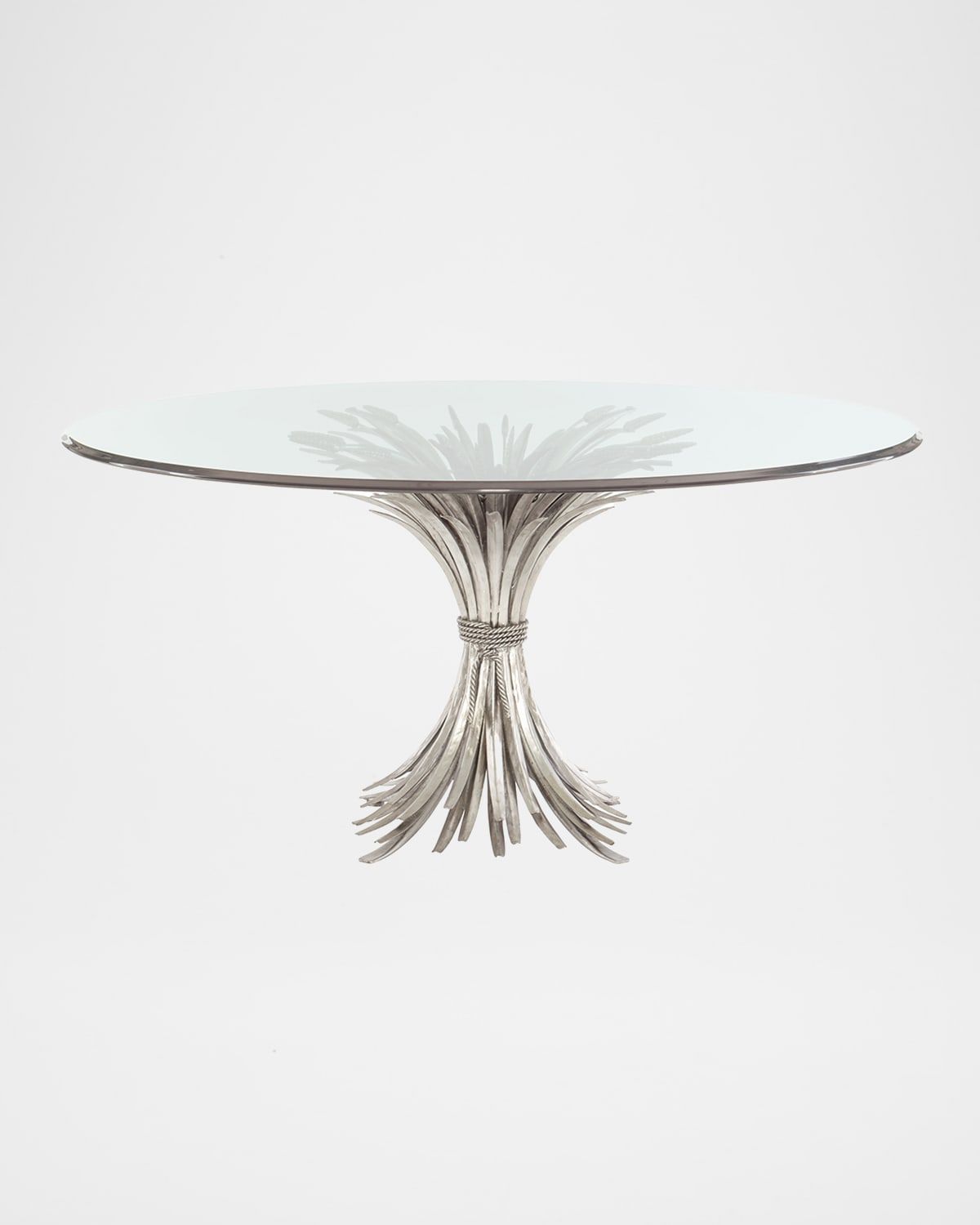 Gwinn 54" Glass-Top Dining Table