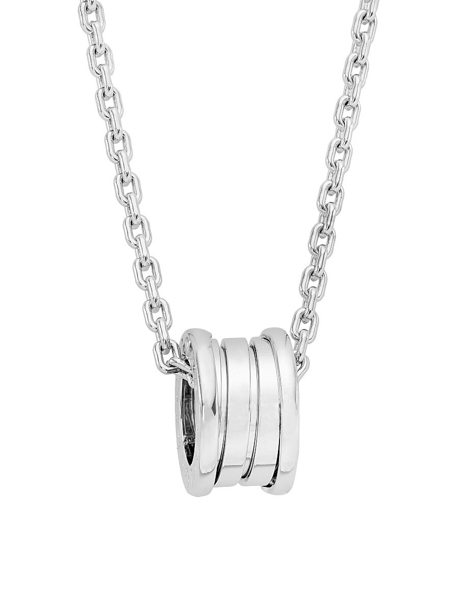 Women's B. zero1 18K White Gold Pendant Necklace - White Gold