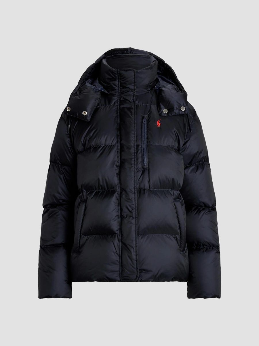 Polo Ralph Lauren Women's Mid-Weight Down Puffer Jacket - Navy - Size Large