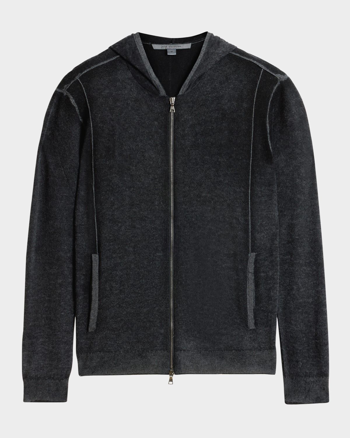 Men & apos;s Sutter Silk and Cashmere Full-Zip Hoodie