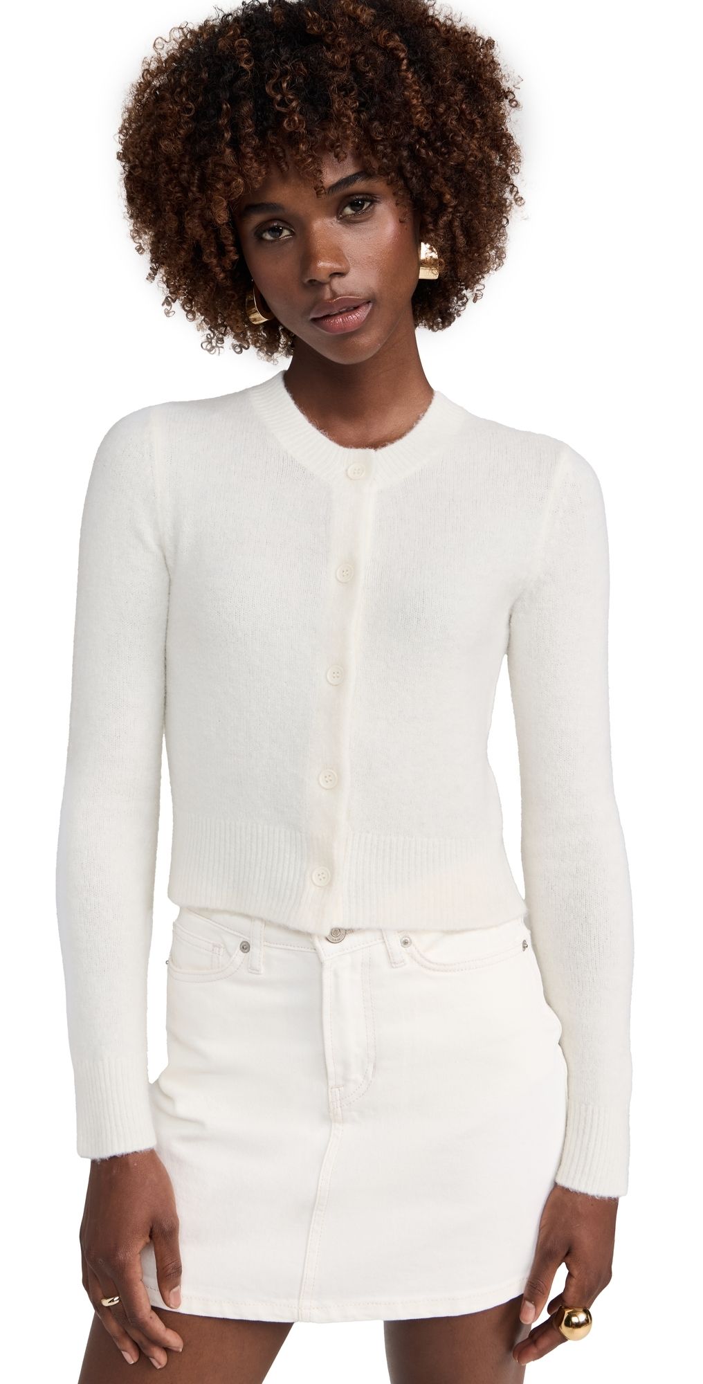RAILS Matilda Cardigan Ivory XS