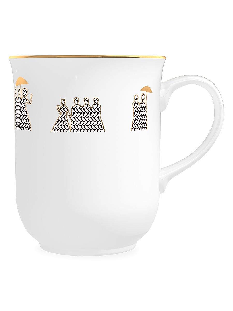 Women's Cedar Scented Porcelain Coffee Mug Candle