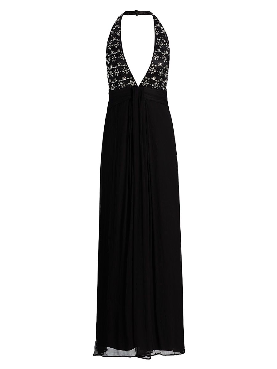 Women's Martina Halterneck Gown - Black - Size 14