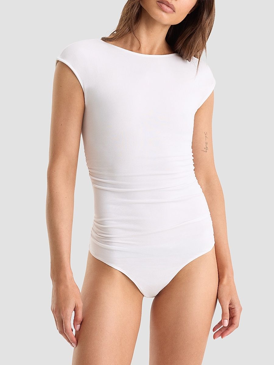 Women's The Open Back Bodysuit - White - Size XS