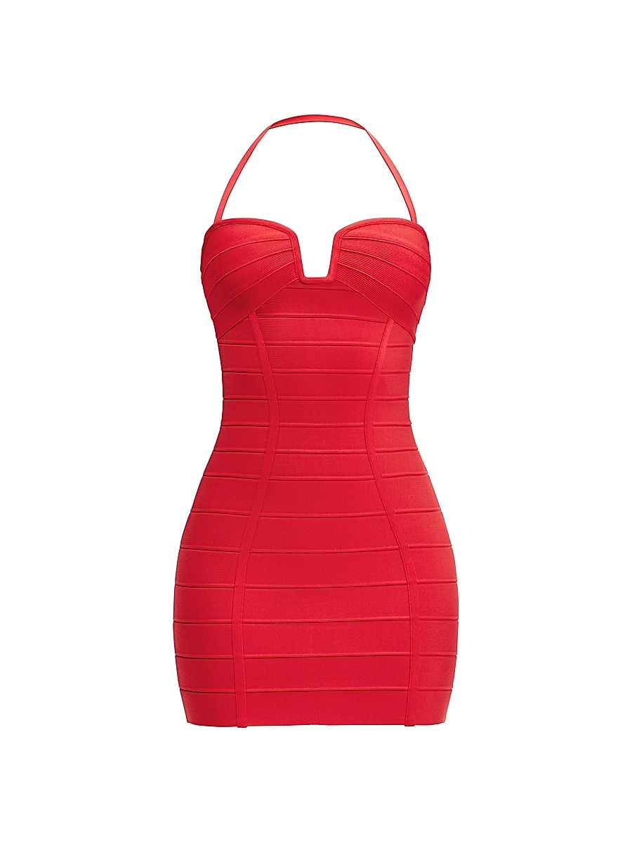 Women's Holly Bandage Minidress - Chili - Size Large