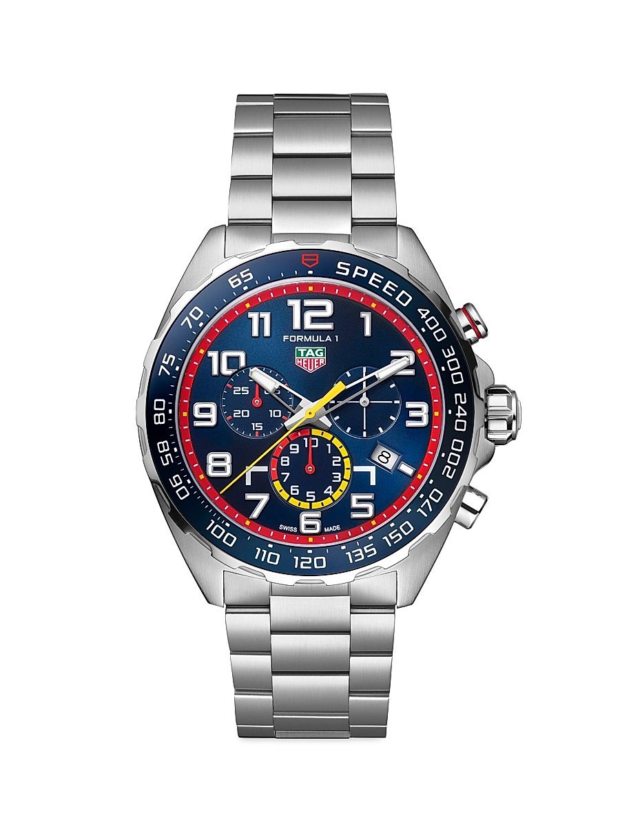Men's Tag Heuer Formula One X Red Bull Racing Stainless Steel Chronograph Watch