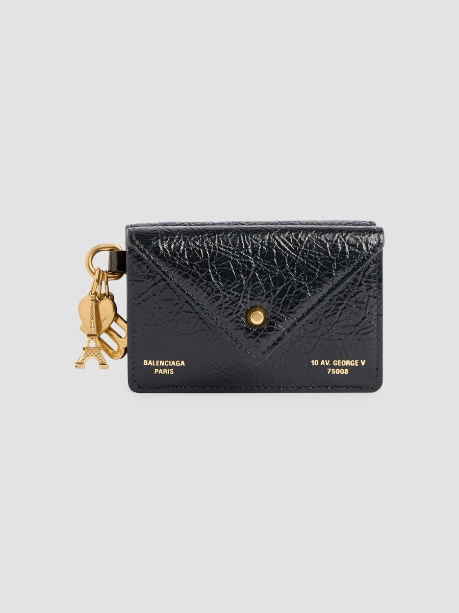 Balenciaga Women's Token Mini Wallet - Black