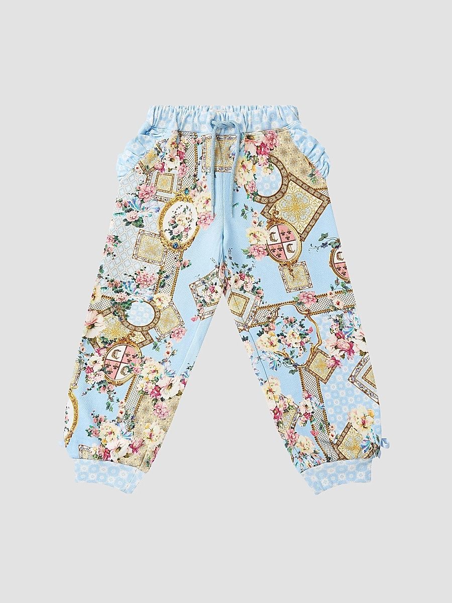 Little Girl's & Girl's Printed Ruffled Joggers - Sisisociety - Size 4