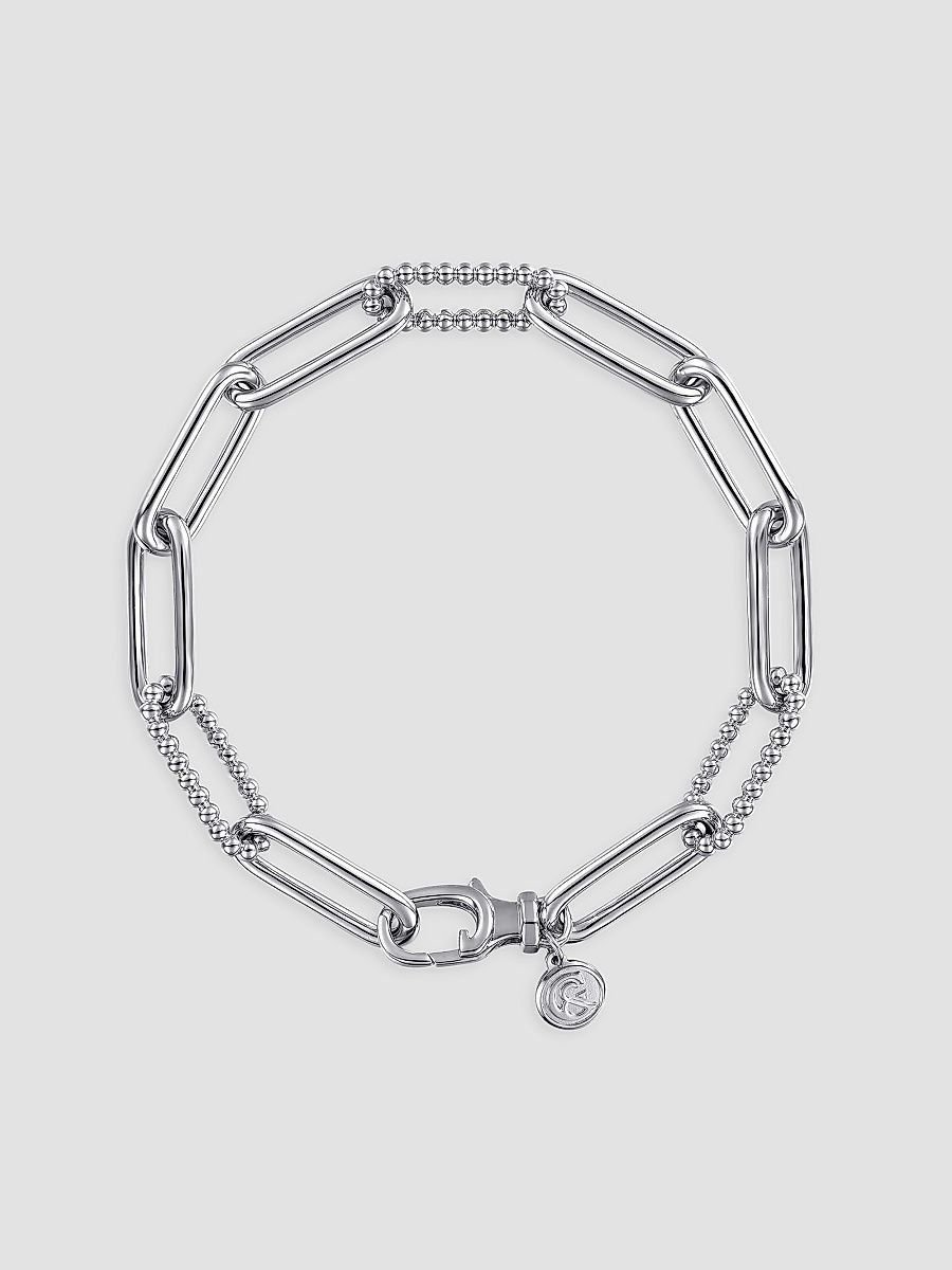 Gabriel & Co Women's Bujukan Sterling Silver Chain Bracelet - Sterling Silver